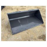 Unused 2026 Skid Steer Track Duty Bucket Attachment ... Width: 66 in