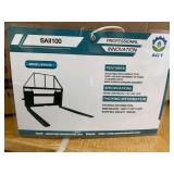2026 Unused Mower King Skid Steer Pallet Forks ... You are bidding on one frame & 2 Forks ... Adjustable, Quick Attach, 4,000lbs Rating, 352lbs,4×1.4×50
