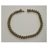 10K Yellow Gold Diamond Tennis Bracelet