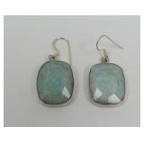 Amazonite Sterling Silver Dangle Earrings