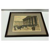 Framed Tavik Frantisek Simon Etching Print of Paris Street Scene