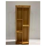 Wooden Shelving Unit with Asymmetric Compartments