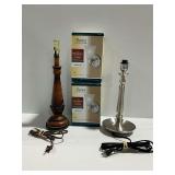Table Lamps and Wall Lights in Boxes...lamps work