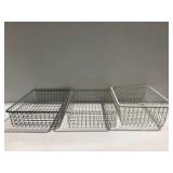 (5) Wire Storage Baskets