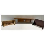 (3) Wooden Wall Shelves