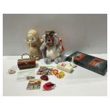 Toys Including Radio Shack Sea Battle Game and Character Plush Toys