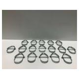 (17) Galvanized Metal Pipe Hangers