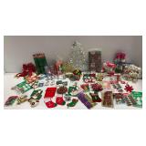 Christmas Holiday Decor and Gift Wrapping Supplies Lot