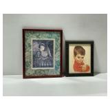 (2) Framed Prints Including Donna Richardson Angel