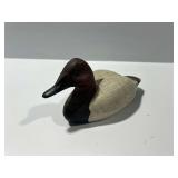 Carved Wooden Duck Decoy Signed DW Witt