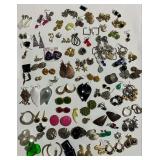 Assortment of Pairs of Vintage Costume Earrings