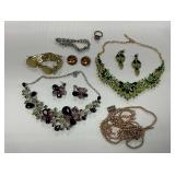 Costume Jewelry with Coro Bracelet and Sterling Ring
