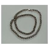 Sterling Silver Beaded Necklace