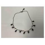 Sterling Silver and Baroque Pearl Necklace