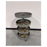 4-Tier Plastic Rotating Parts Bin