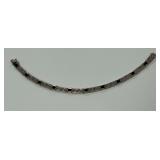 14K White Gold Sapphire Bracelet
