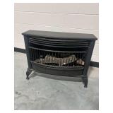 Black Gas Stove Heater with Ceramic Logs
