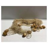 Decorative Fish Net with Wooden Floats
