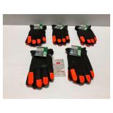 (5) Pairs of Bob Dale Gloves 3XL Lined Goatskin Driver Gloves
