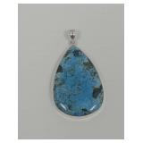 Teardrop Gemstone Pendant in Metal Setting