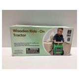 Wooden Ride-On Tractor Toy New in Box