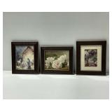 (3) Framed Wall Prints