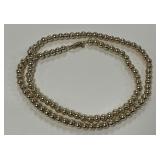 Sterling Silver Italian Bead Necklace