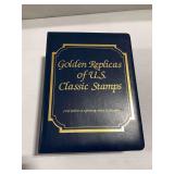 Postal Commemorative Society Golden Replicas of US Classic Stamps Album