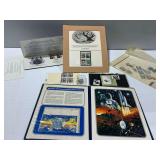 Philatelic Lot with 1981 Space Achievements Numbered Block and First Day Covers