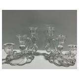 Pair of Crystal Candlesticks