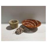 Woven Baskets and Hanger Group