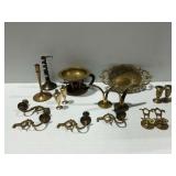 Pieces of Brass Decor and Tableware