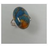 Sterling Silver Ring with Mojave Turquoise Stone