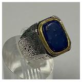 Size 11 Lapis Lazuli Signet Ring