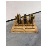 (3) Graco 224051 Hose Reels with Hoses
