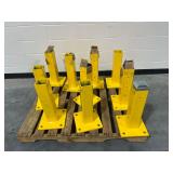 (10) Yellow Guard Rail Posts with Hardware