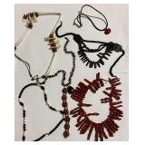Necklaces with Various Stones and Materials