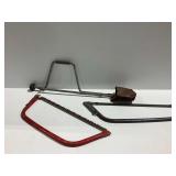 Hand Saws and Hand Crank Auger Tool Lot