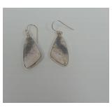 Sterling Silver and Jasper Dangle Earrings