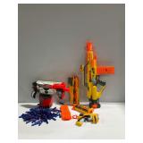 Nerf Blasters with Darts and Magazines