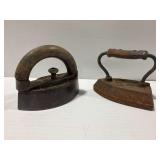 (2) Cast Iron Sadirons