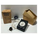 (2) Lux Memory Minder Timers and Westclox Baby Ben Alarm Clock