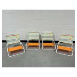 (4) New Sun Squad Low-Seat Beach/Poolside Chairs