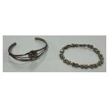 (2) Sterling Silver Bracelets