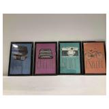 (4) Framed Motivational Wall Art Prints