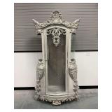 Ornate Carved Wooden Curio Cabinet...see description and photos