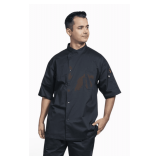 Unisex Chef Coat – 55% Polyester / 42% Cotton / 3% Spandex Style: U0712 Colors: Black / Slate / White Sizes: Assorted