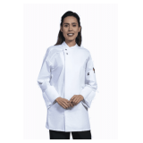 Lycra Hidden-Snap Chef Coat, Long Sleeve with Mesh Back Style: U0721 Color: White Sizes: Assorted