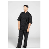 Assorted Montego & D/C Endura Chef Coats with Mesh Styles: U0429 / U0429P Colors: White / Black Sizes: Assorted