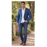 Poly/Viscose/Spandex 2 Button Notch Suit Coat - Style: 4545PVS-RX Color: Navy
